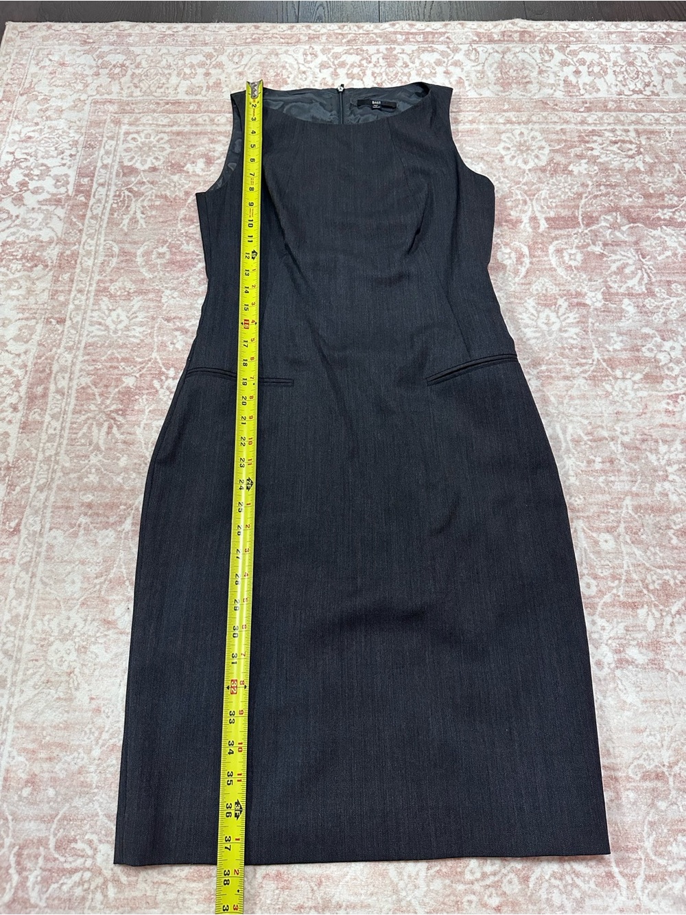 $395 Hugo Boss Virgin Wool Shift Dress - Picture 11 of 15